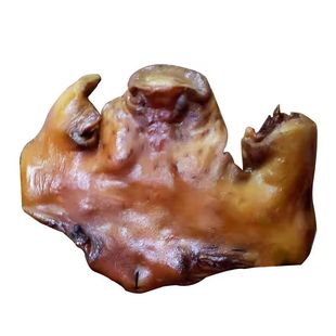 湖南贵州湘西土特产腊猪脸猪嘴柴火烟熏猪头皮肉腊肉500克腊年味