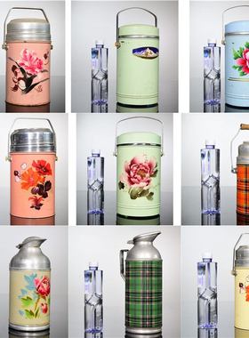 老式保温桶古董棒冰桶雪糕桶复古旧暖瓶708090老旧物件装饰品道具