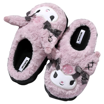 库洛米棉拖鞋女士秋冬季联名款