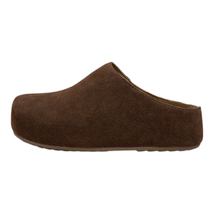 厚底勃肯鞋女懒人一脚蹬女鞋2026新款春季复古包头半拖外穿博肯鞋