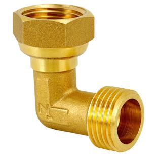 全铜弯头活接内外丝双外丝热水器燃气自来水水管接头配件4分转6分