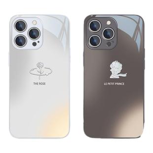 适用iphone13mini手机壳玫瑰小王子苹果14新款17苹果16情侣15promax简约12高级感11/xsmax时尚全包x玻璃8plus
