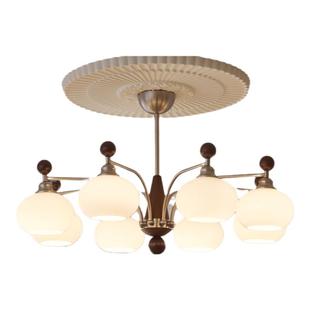 法式吊灯中古风客厅灯侘寂风复古柿子大厅创意设计师高端艺术灯具