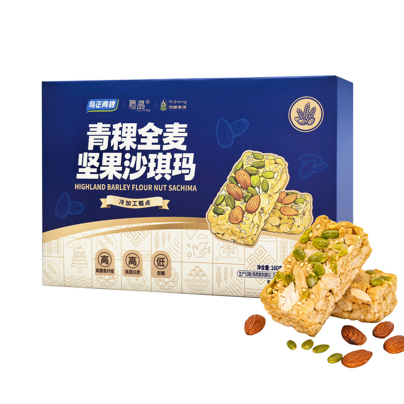 奇正青稞全麦坚果沙琪玛160g