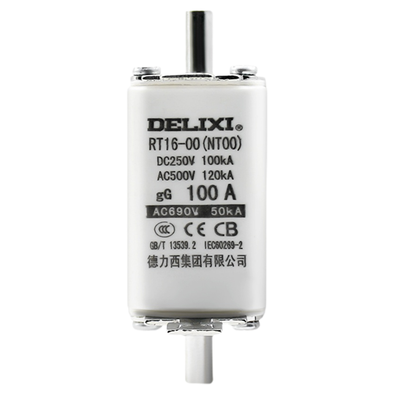 德力西低压熔断器NT00熔芯熔断器63A100A125A160A RT16-00 RT16-1