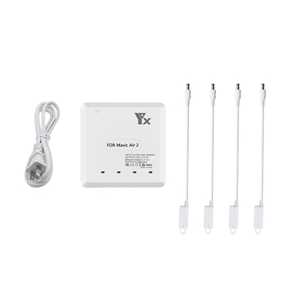 大疆御AIR2S电池管家充电器Mavic并充USB充摇控器4电池一拖六配件