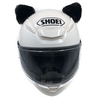 摩托车头盔装饰品铃铛猫耳电动车机车滑雪盔熊熊耳朵改装配件