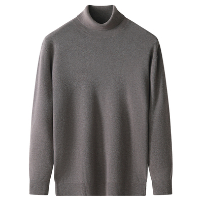 亲肤莫代尔高领毛衣男士