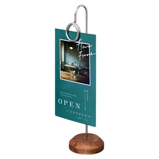 金属支架商品价格牌夹子标识牌饭店菜品展示牌立牌夹台牌餐牌夹台卡支架标价牌桌牌立牌夹菜名介绍牌便签夹