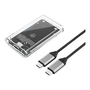 Orico奥睿科透明固态硬盘盒mSATA转Type-C笔记本电脑SSD移动usb盒