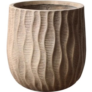 北欧艺术花盆复古大花器南天竹柠檬树绿植盆栽足疗店会所店铺装饰