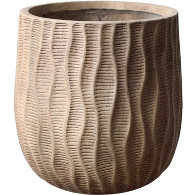 北欧艺术花盆复古大花器南天竹