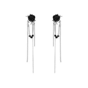 蝴蝶流苏无耳洞耳骨夹女2025新款爆款耳环夸张高级感气质长款耳饰