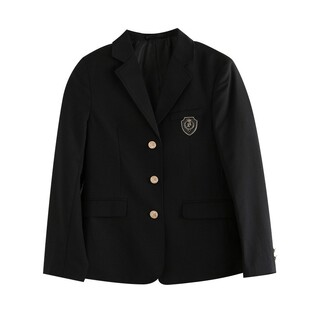 花の千猪圣研高jk西服秋冬学院风三粒扣火星jk西装黑色/绀色外套
