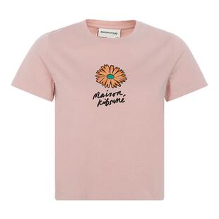MAISON KITSUNE 商场同款女士春季新品浮花纯棉短袖T恤银泰百货