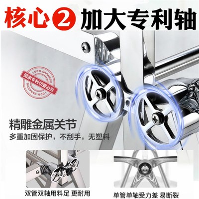 凉衣架晒架不锈钢家用式可室内阳台婴儿晾衣架落地宝宝折叠晒衣架