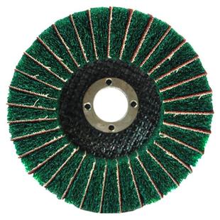 百洁布抛光轮飞翼轮立式夹砂磨碟拉丝磨盘金属磨光片不锈钢抛光片