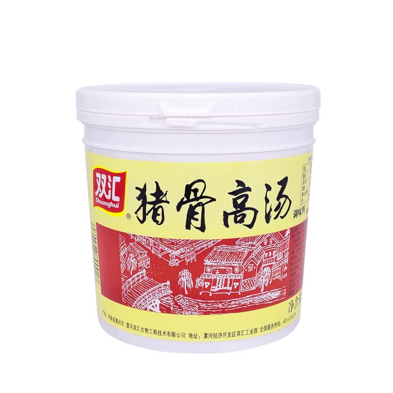 双汇猪骨高汤1kg桶白浓汤宝商用