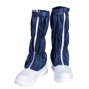 无尘室防静电高筒防砸钢包头安全防护鞋PU底洁净室长筒劳保鞋包邮