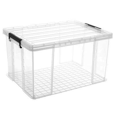 收纳箱透明整理箱直角大容量