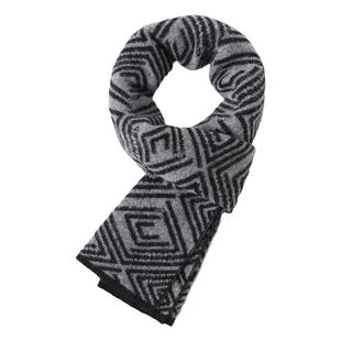 玖纪100%纯羊绒围巾男短款2025冬季送老公男友男学生日礼物小围脖