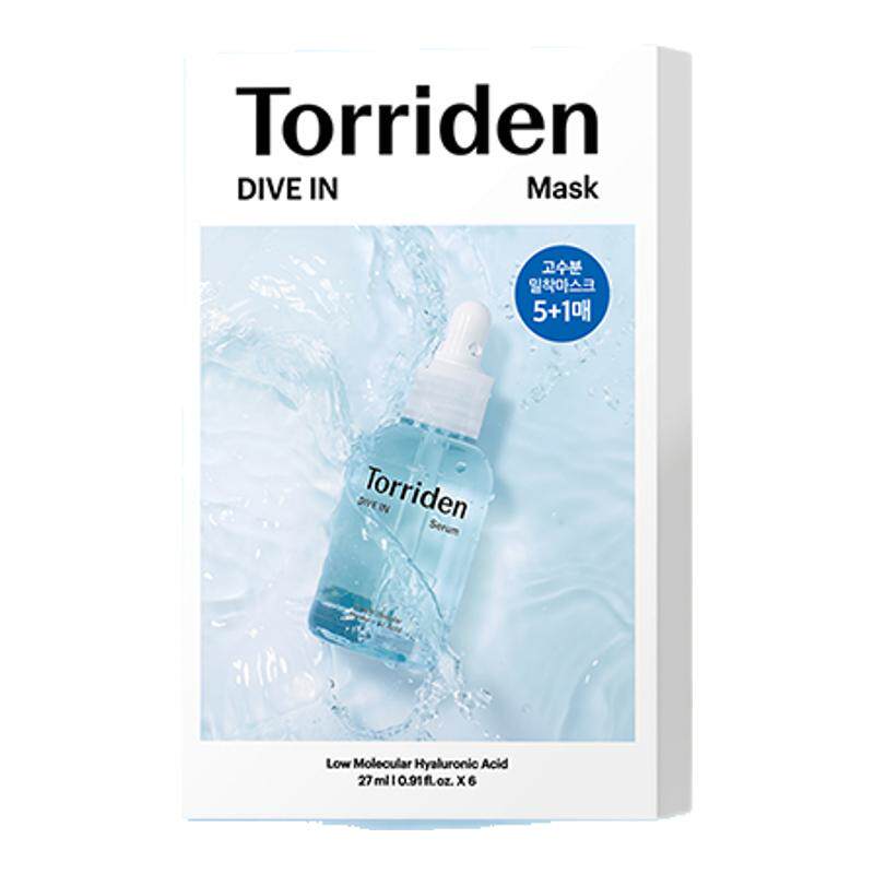 韩国Torriden桃瑞丹面膜贴片6片装玻尿酸精华液补水保湿官方正品