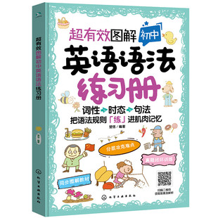 超有效图解初中英语语法练习册 初中英语词性时态句法训练练习册 初中英语题型模拟练习 初中英语语法分类记忆法 考试模拟练习题