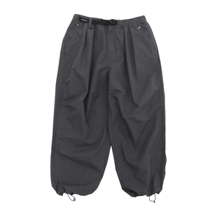 TBALLER2026新款腰带阔腿气球裤男户外水洗做旧抽绳廓形easypants