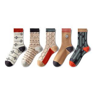 耐尔袜子女潮网红款秋冬个性吸汗透气女士街头中筒袜冬厚棉袜冬季