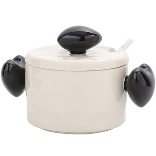 家用泡面碗有耳陶瓷碗个人专用个性嗦粉碗高颜值烩面碗微波炉可用