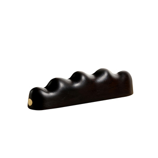 紫光檀木嵌铜笔山笔搁摆件 小号红木嵌铜非洲酸枝 笔架笔搁