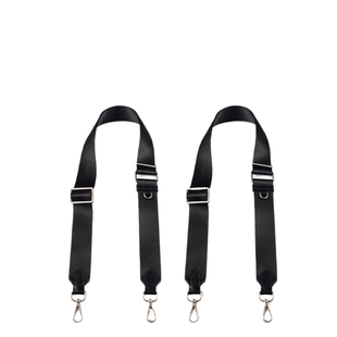 戈雅goyard双肩包改造肩带尼龙帆布可调节背带狗牙宽包带配件黑色