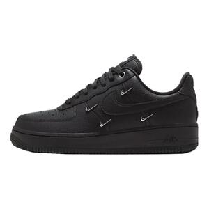NIKE耐克女子AIR FORCE 1黑银四勾复古经典复刻板鞋HQ1180-001