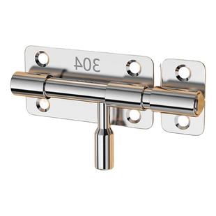 304不锈钢插销门锁扣木门窗卫生间防盗加厚门扣门栓明装插销左右