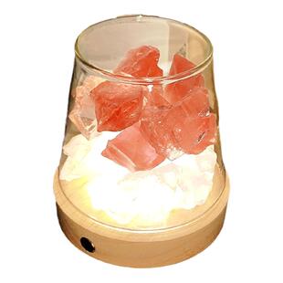 高级无火香薰扩香石水晶家卧室内女生持久小夜灯精油居家香氛摆件