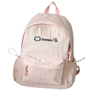 日系ins小清新休闲书包女高中生大学生可爱双肩包高颜值轻便背包