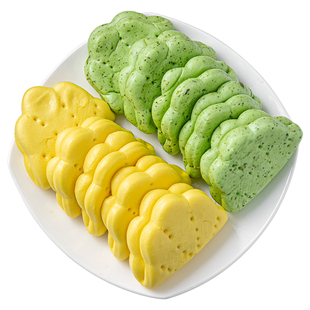 双色荷叶夹20个快餐荷叶饼小吃肉夹馍儿童馒头点心酒店半成品食材