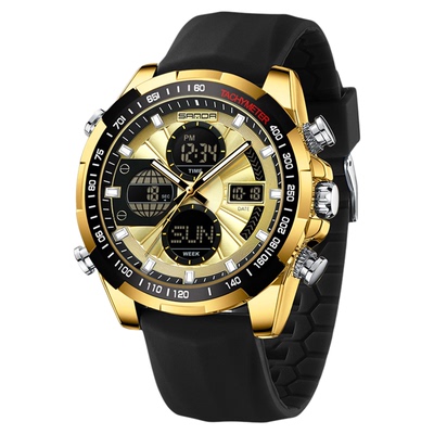 SANDA亚马逊爆款电子手表防水多