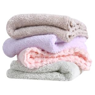 婴儿毛巾口水巾宝宝洗脸小方巾比纯棉超软新生儿洗澡专用儿童柔软