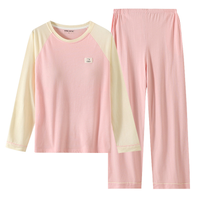 带胸垫纯棉女士睡衣家居服套装