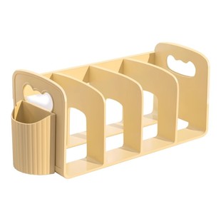 桌面书立书架亚克力透明学生书本书桌立架分隔板笔筒置物架收纳盒