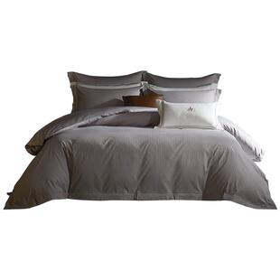 佳丽斯100支四件套轻奢高级感纯棉贡缎提花被套全棉床单酒店床品