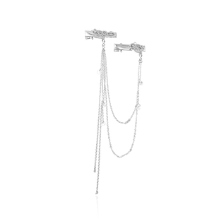 仙到落泪～原创清冷《疏影》法式复古侧边夹玫瑰流苏发夹小众发夹