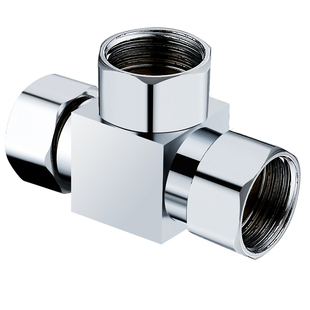 全铜活接三通四通4分转接口角阀一进二出三出一分二分水器转接头