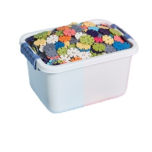 儿童雪花片加厚大号积木拼装图玩具女男孩幼儿园宝宝益智力拼插片