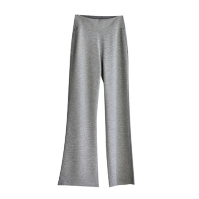 秋冬新款莫代尔微喇裤女加绒保暖垂感高腰显瘦瑜伽休闲云朵喇叭裤