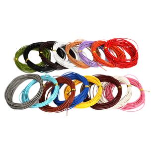 5米彩色圆形仿牛皮绳手工diy制作皮绳子编织材料手链项链饰品配件