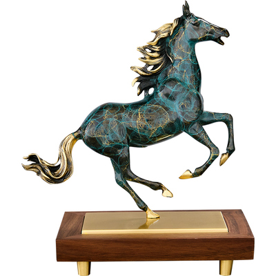《马到成功》黄铜骏马装饰品摆件