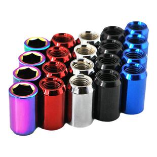 适用雨燕飞度锋范宝骏轮毂螺丝改装内六角轮胎防盗螺母螺帽通用