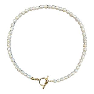 ZOOMBOOM 天然OT扣珍珠项链锁骨链颈链轻奢高级感小米珠